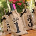 Hortense Hewitt Hortense B Hewitt 20823 Numbers 1-10 Burlap Table Number Wine Bags 20823